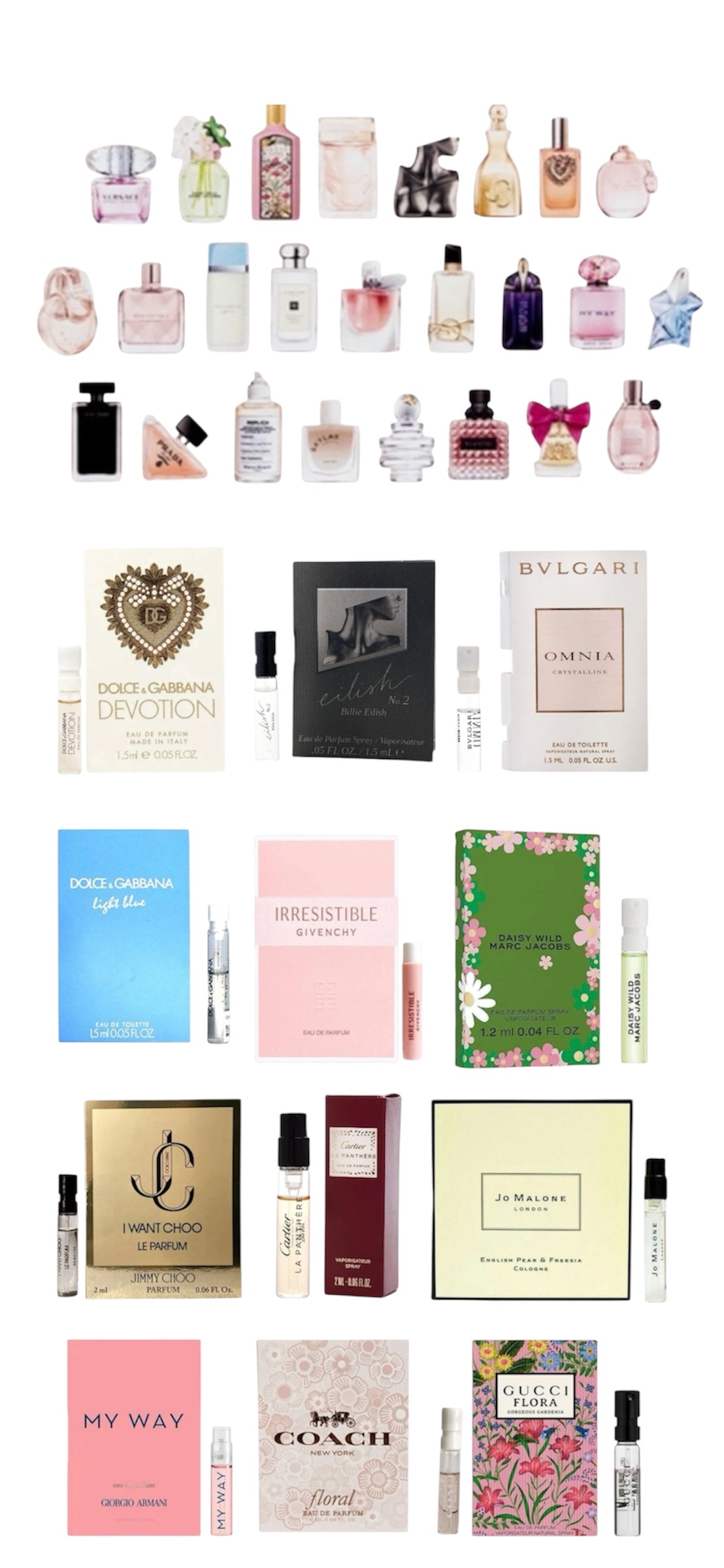 12 Designer Perfume Samples – Authentic Women’s Fragrance Set