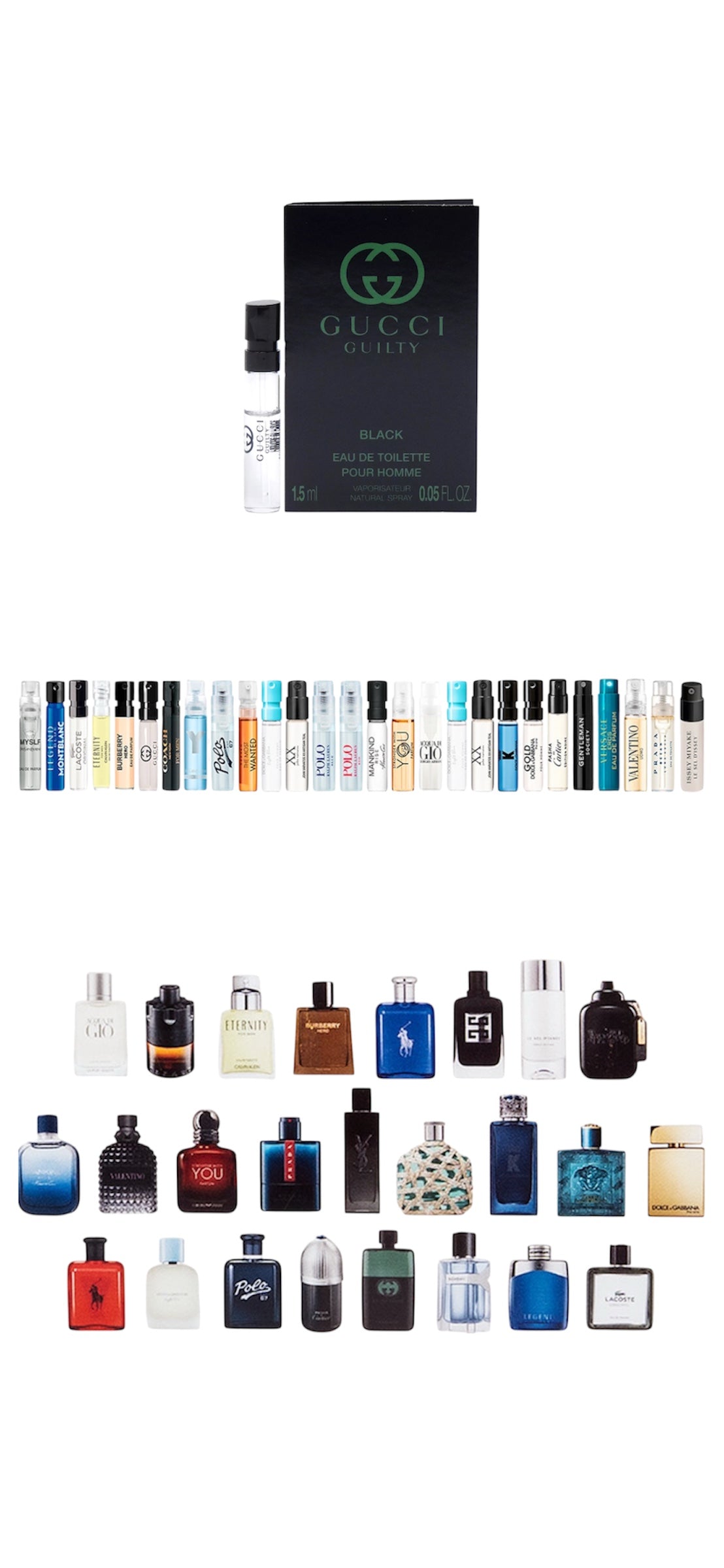 Men’s Designer Cologne Sample Set – 12-Piece Eau de Toilette Sprays – Assorted Authentic Fragrances – Try Before You Buy Gift Set