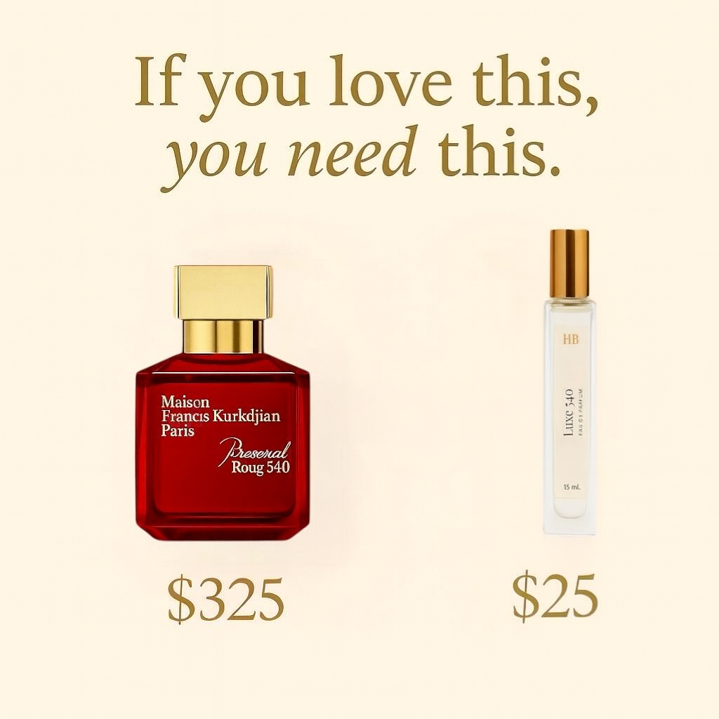 LUXE 540 – 15 ml Purse Spray / Inspired by Baccarat Rouge 540.